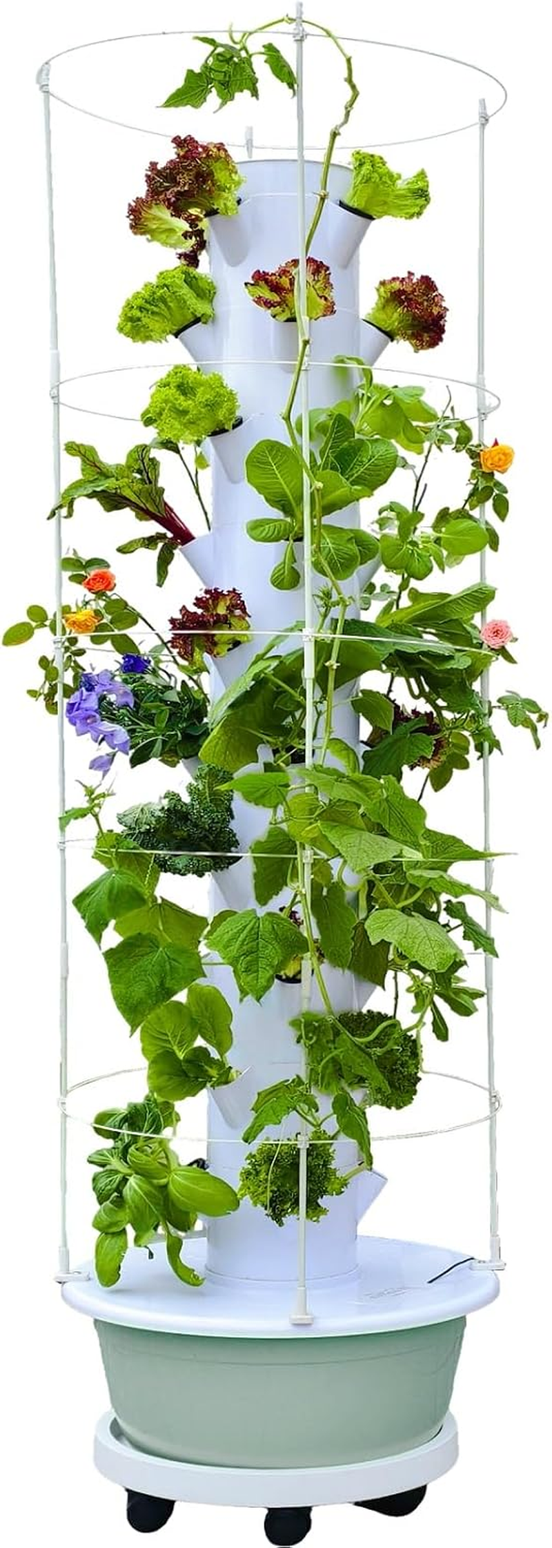 Verdarafarming 40-Pod Hydroponic Grow Tower Auto Timer