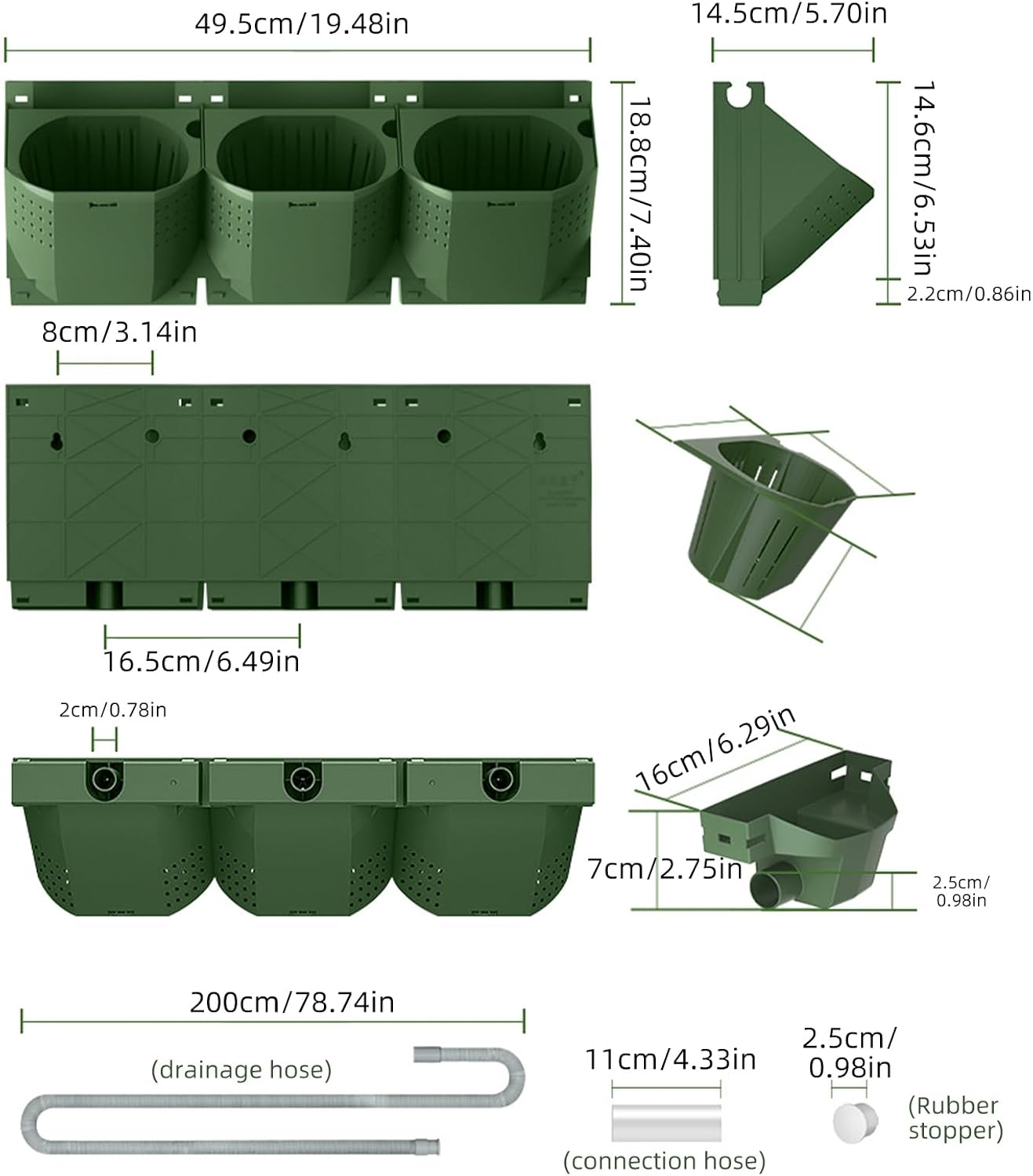 Verdarafarming Vertical Wall Planter – 36 Pockets self watering - Image 6