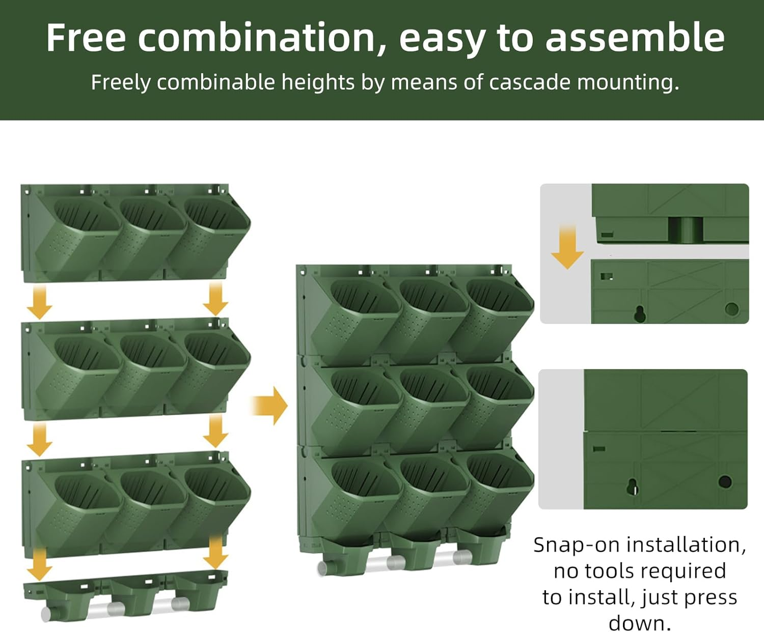 Verdarafarming Vertical Wall Planter – 36 Pockets self watering - Image 4