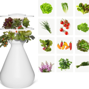 VerdaraFarm Glow Tower – 12-Pod Hydroponic Starter Kit, 3.8 Ft