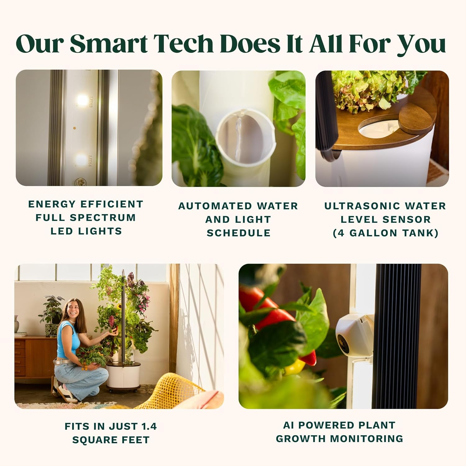 Verdarafarming 16-Plant Hydroponic Grow Tower - Image 4